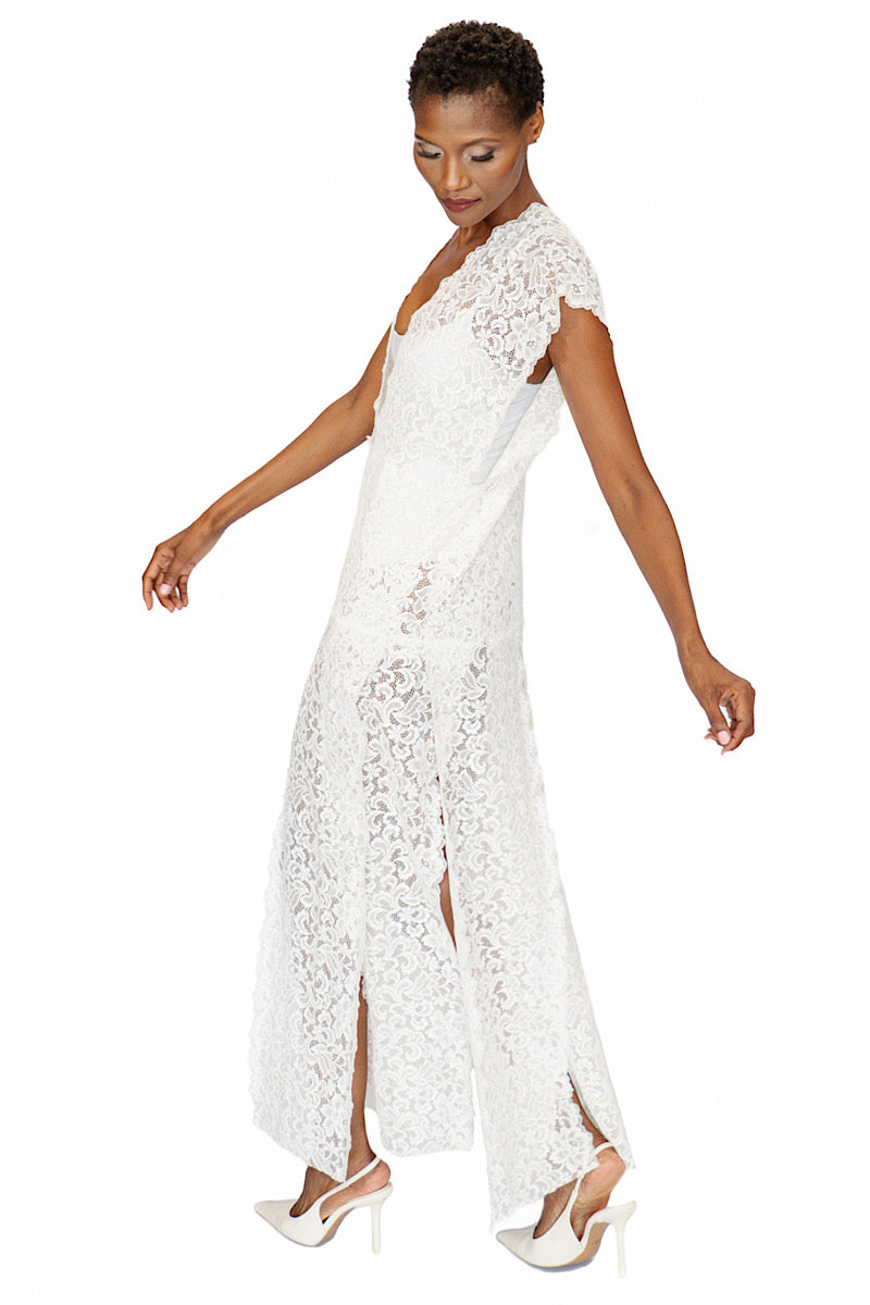 White French Lace Dress
