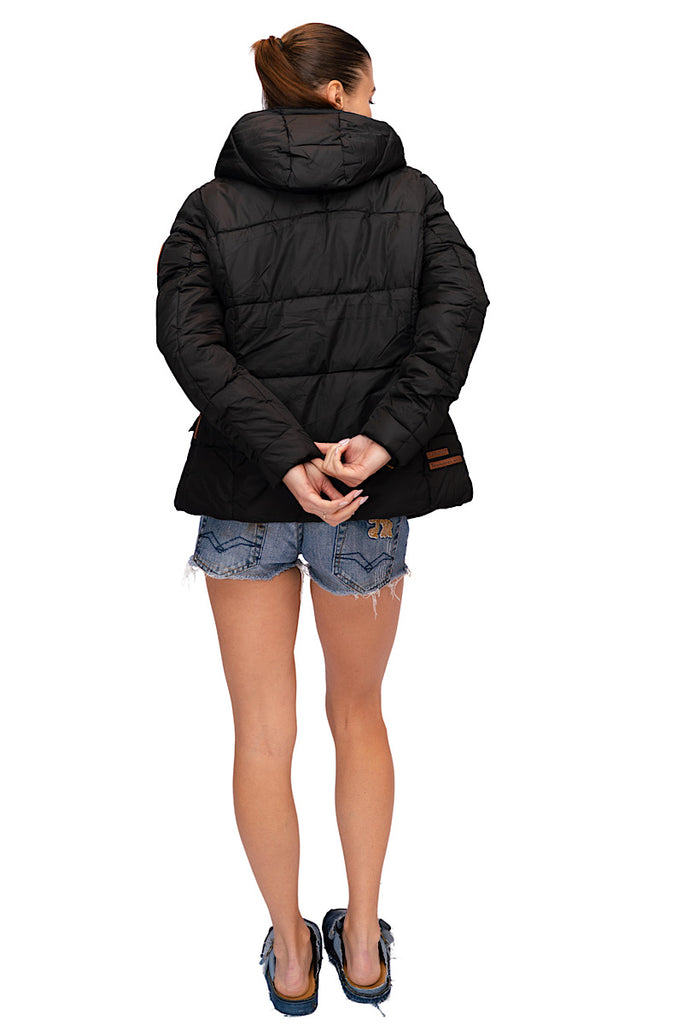 Navahoo Megan Puffer Jacket Black