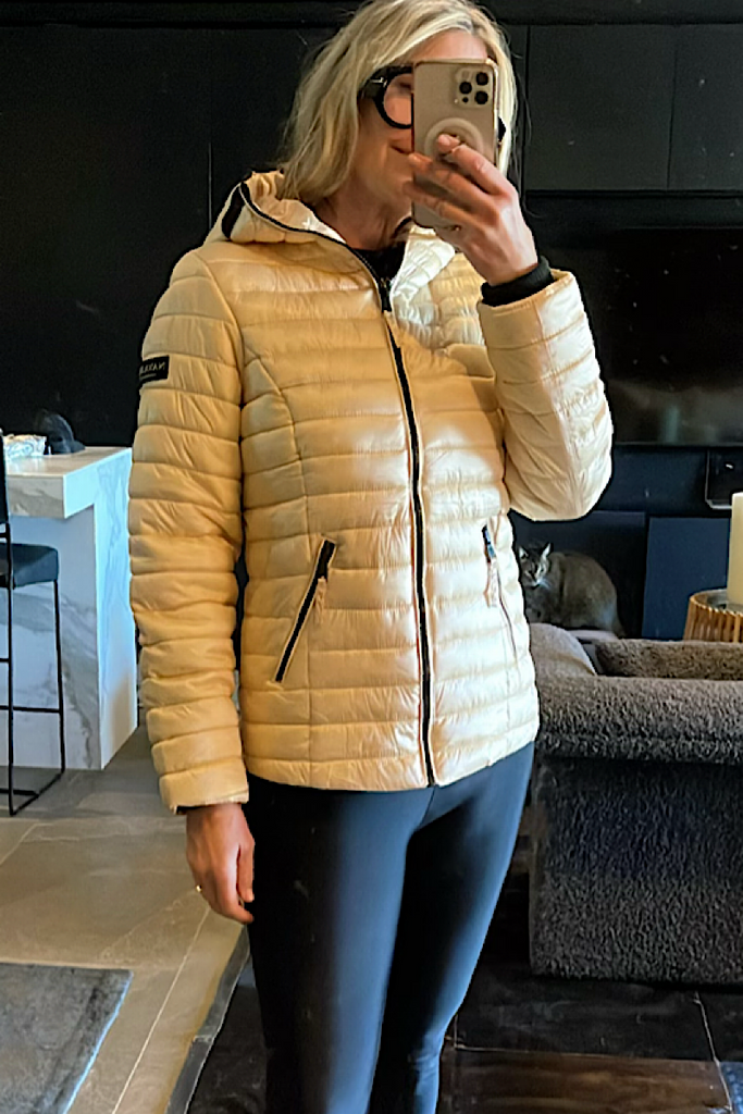 Navahoo Gold Puffer Jacket disco.dawn